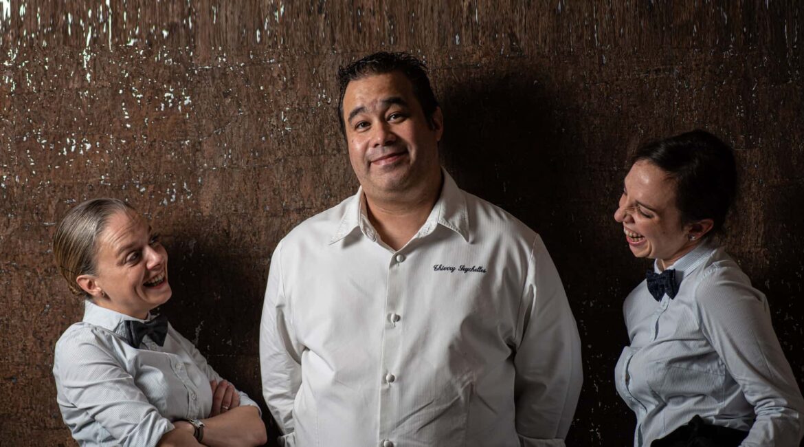 Sarah, Carine et Thierry Seychelles, le restaurant Le Roscanvec à Vannes